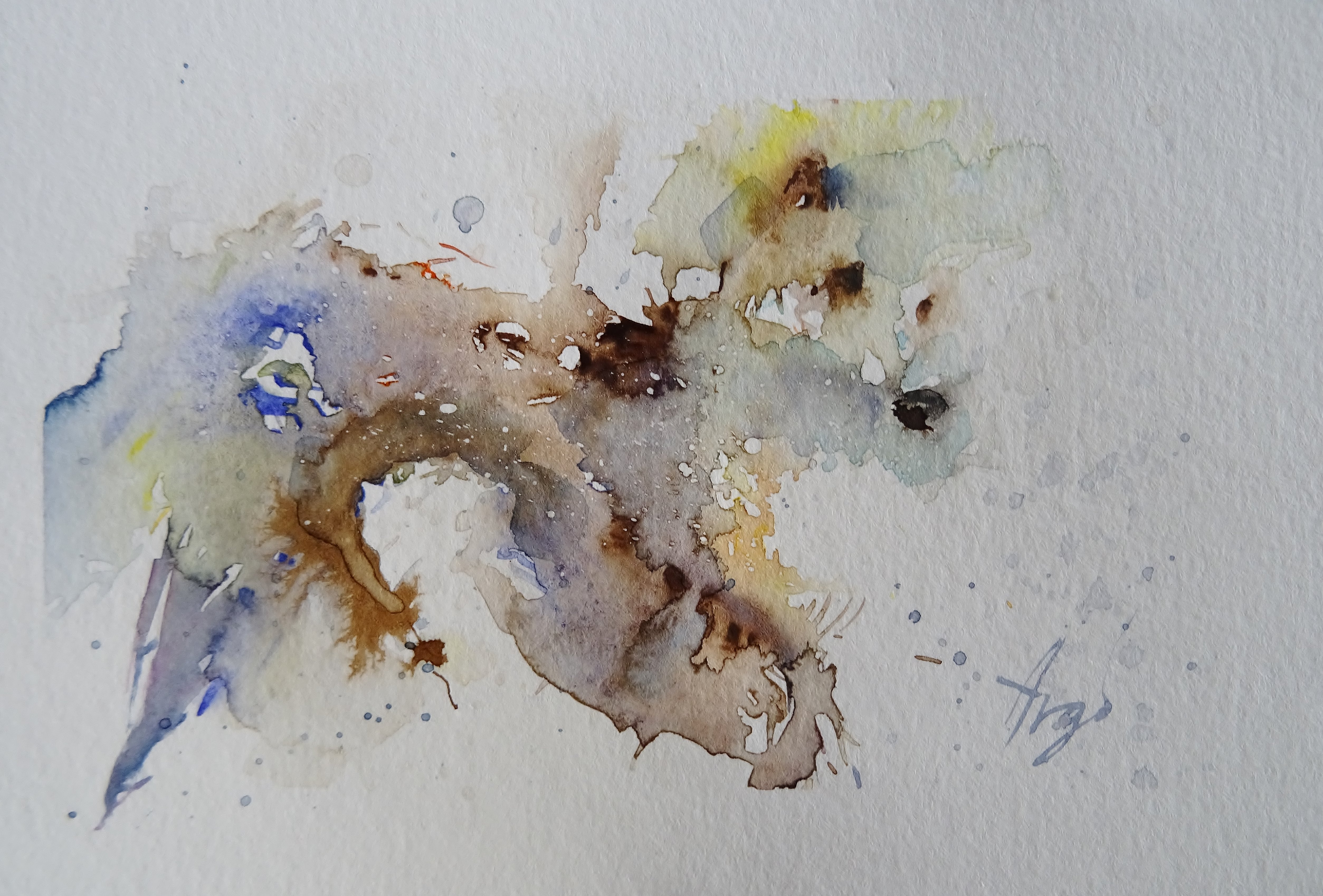 Hund / Aquarell / 15 x 10