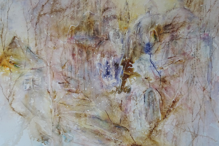 Wintertag / Aqaurell / 65 x 51