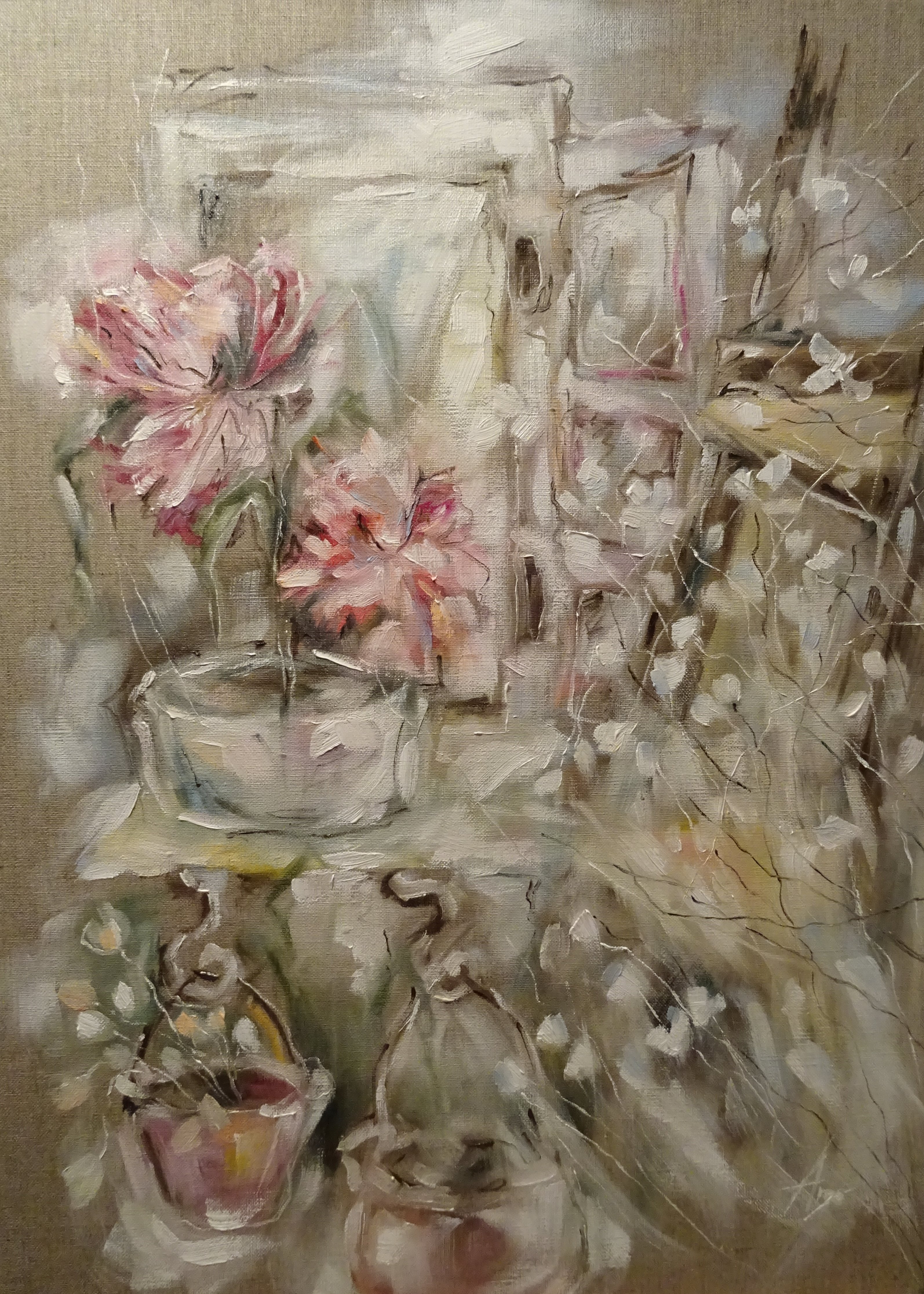 Das Fenster. Revision 04 / Öl/Leinwand / 50x70 / - verkauft -