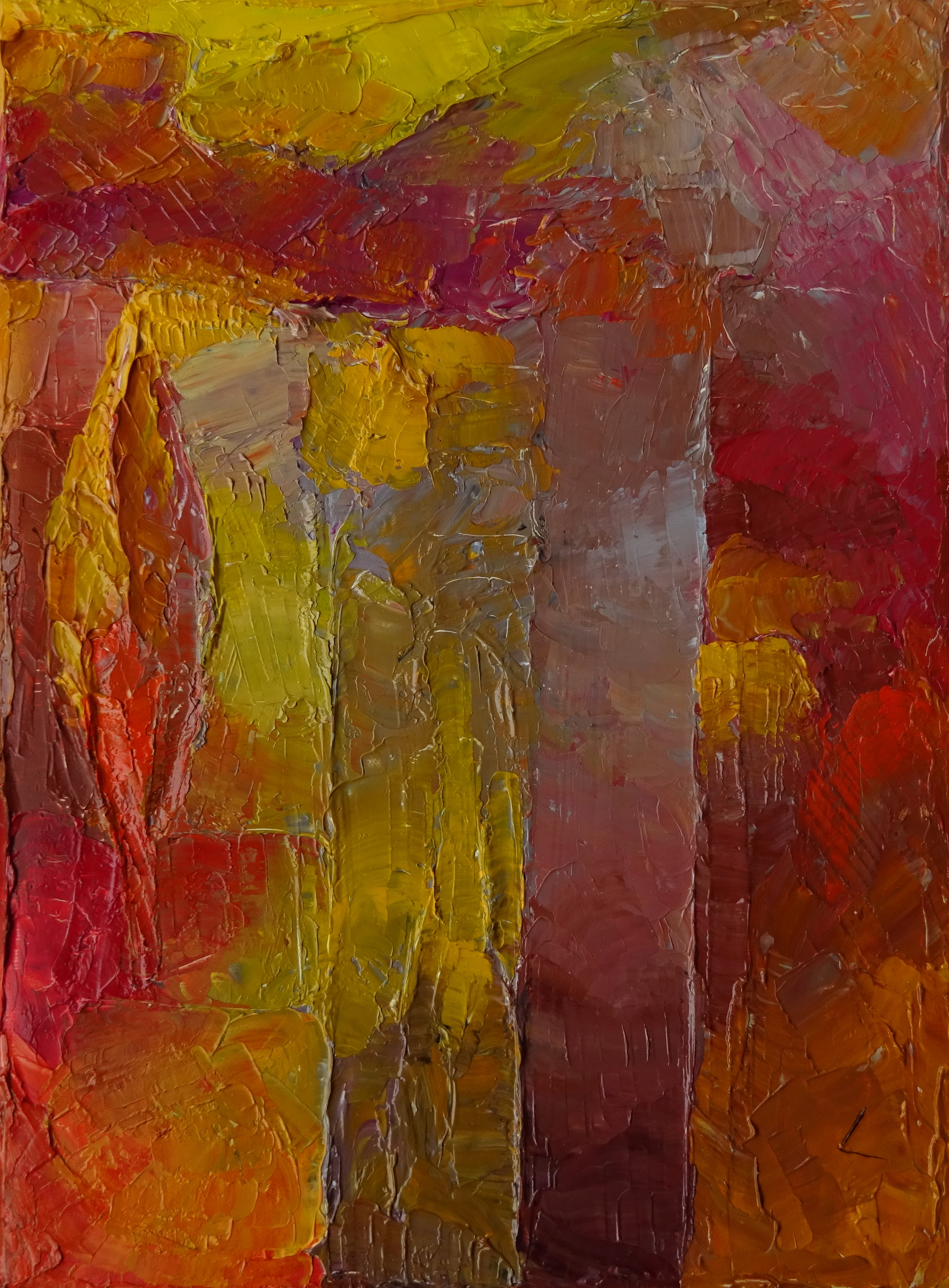 Herbst Rot / Öl/Leinwand / 18x24