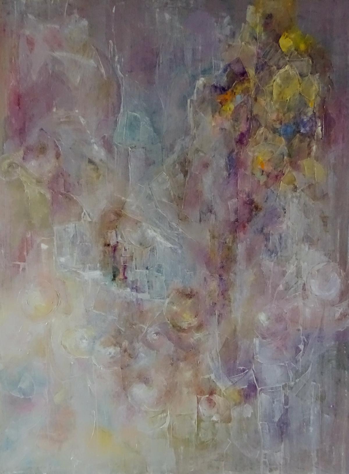 In der Stadt. Teil II / Öl/Leinwand / 150x200