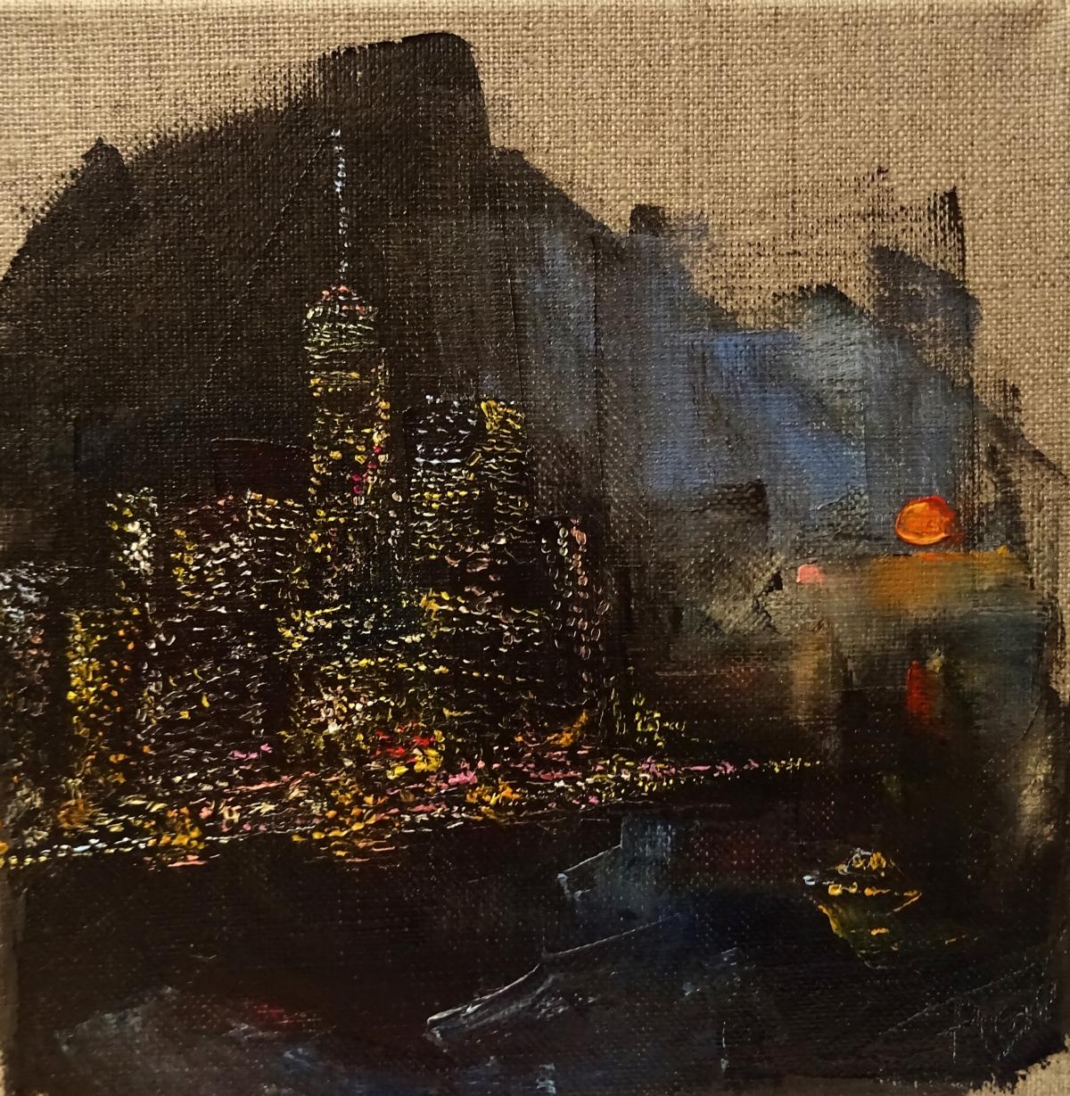 New York Motive / Öl/Leinwand / 20x20 / -verkauft -