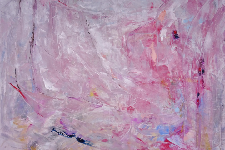 Das purpurrote Segel / Öl/Leinwand / 100x80