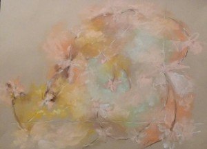 Im Kreis / Pastellkreide / 42x29 / - nicht zu erwerben -