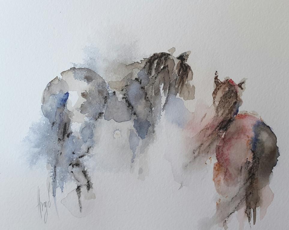 Skizzen / Pafos Bird and Animal Park / Aquarell / 14,5 x 10,5