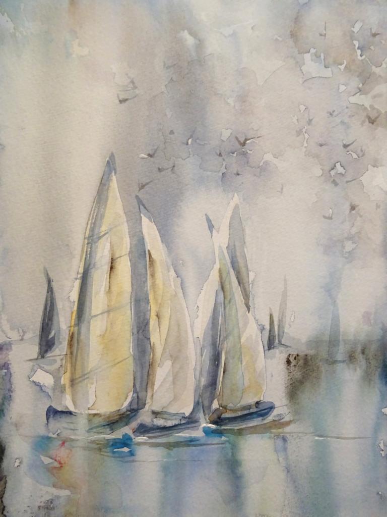 Syltmotive / Aquarell/Mischtechnik / 24 x 32