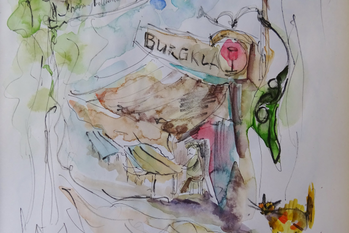 Altstadt / Aquarell/Mischtechnik / 20 x 25