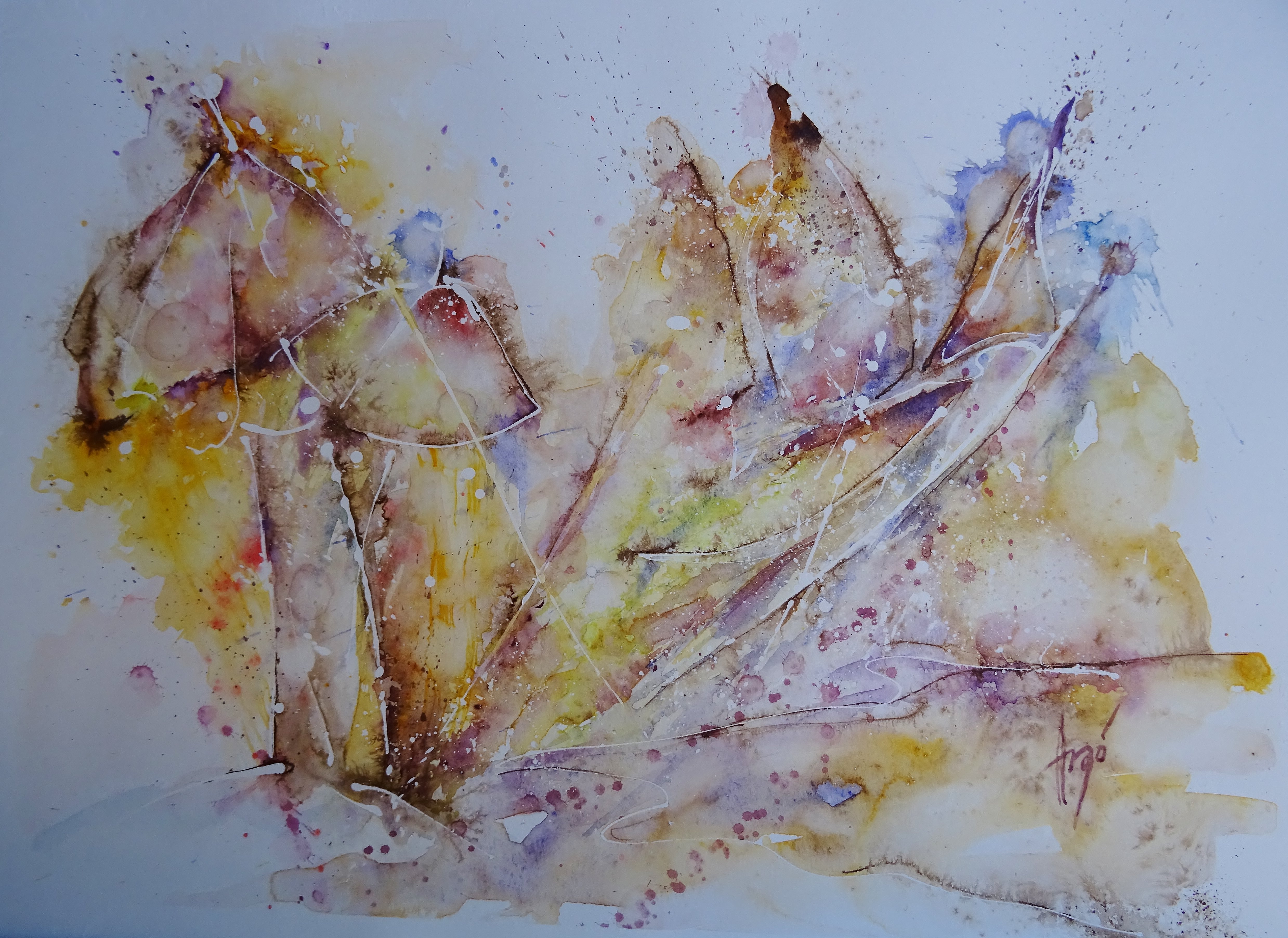 Strandskizze / Aquarell / 40 x 30