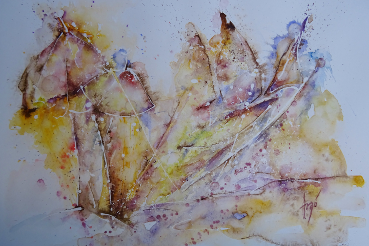 Strandskizze / Aquarell / 40 x 30